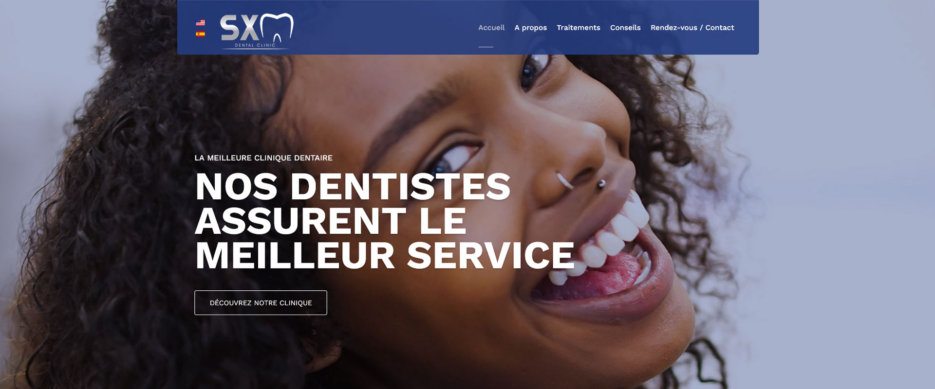 Site de SXM Dental Clinic à SaintMartin IDIM web