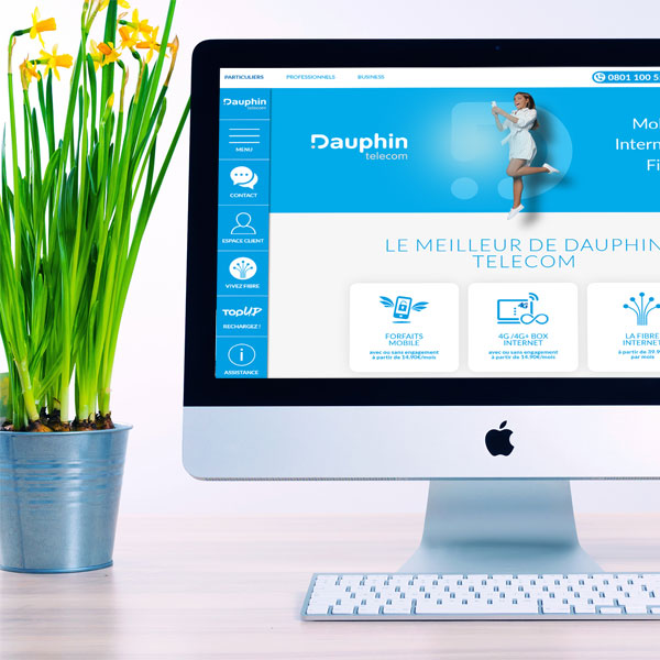 site internet Dauphin Telecom Saint-Martin