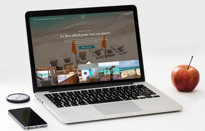 site internet Jolie Beach SXM - Guesthouse à Saint-Martin - un site par IDIM web Annecy