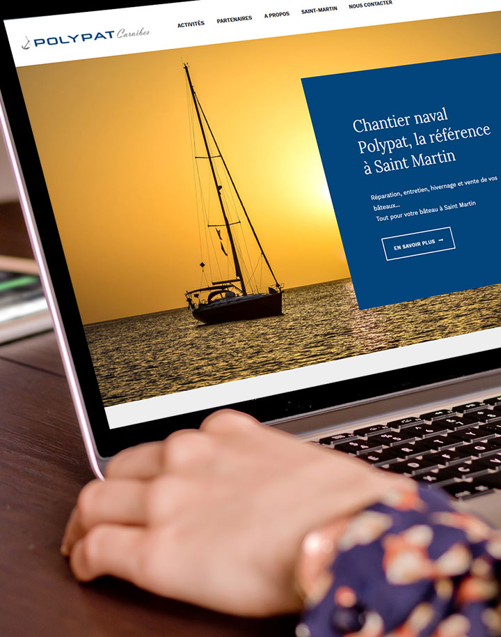 Polypat Boatyard website - Saint Martin
